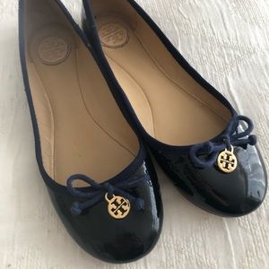 Tory Burch Flats, Navy Blue, Size 6.5